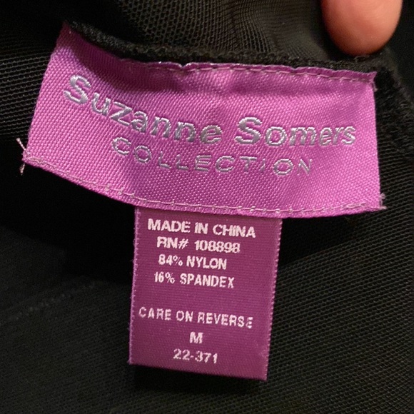 Suzanne Somers Collection ‘hold it in’ Cami tank black medium low back - Picture 8 of 8